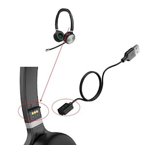 WH62 losse mono headset met laadkabel
